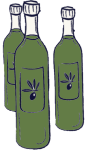 Färdig färsk olivolja