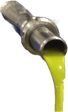 Den nya skördens gröna nektar droppar från röret